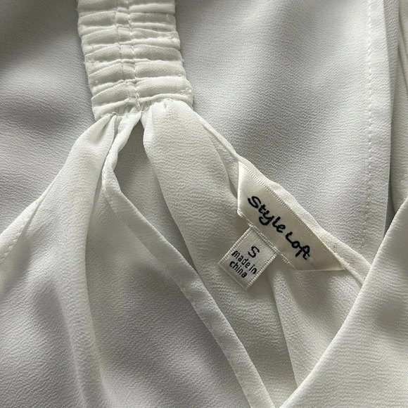 Style Loft White Tank Sz S - Picture 5 of 5